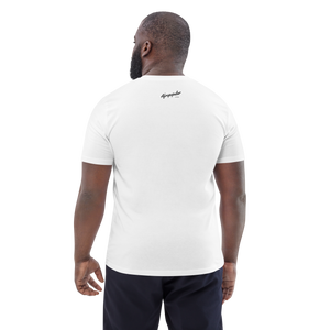 LagosJump Radio Unisex organic White Cotton T-Shirt