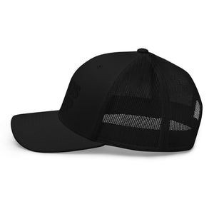 LagosJump Trucker Cap (All Black)