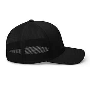 LagosJump Trucker Cap (All Black)