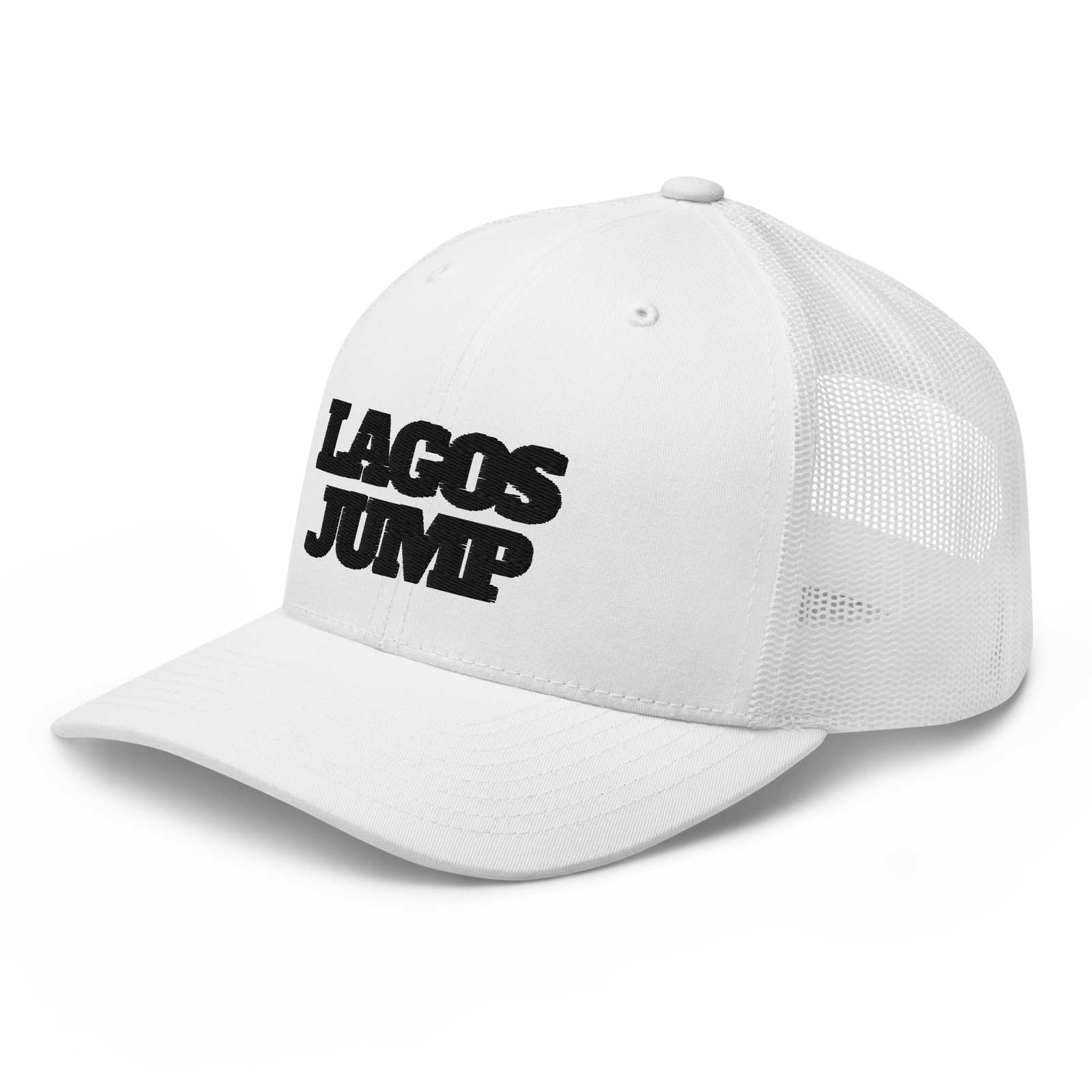 LagosJump Trucker Cap (White)