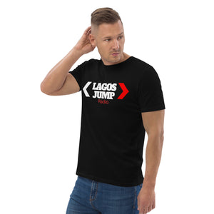 LagosJump Radio Unisex Organic Black Cotton t-shirt