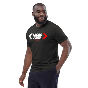 LagosJump Radio Unisex Organic Dark Grey Cotton t-shirt