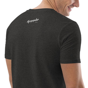 LagosJump Radio Unisex Organic Dark Grey Cotton t-shirt