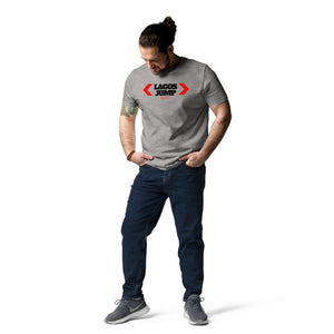 LagosJump Radio Unisex Organic Grey Cotton t-shirt