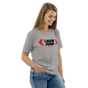 LagosJump Radio Unisex Organic Grey Cotton t-shirt