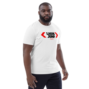 LagosJump Radio Unisex organic White Cotton T-Shirt