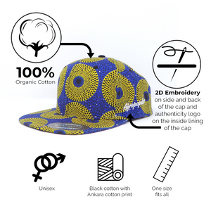 AFP Full "Yellow Blue" Ankara Cap