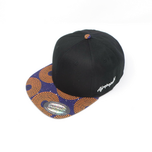 AFP Visor in "Blue Orange" Ankara Cap