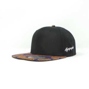 AFP Visor in "Blue Orange" Ankara Cap