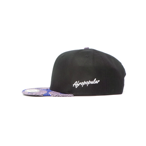 AFP Visor in Grey Blue Ankara Cap