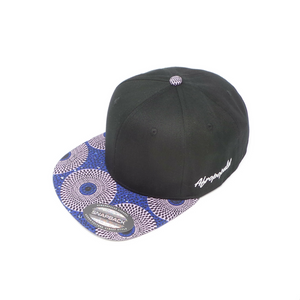 AFP Visor in Grey Blue Ankara Cap