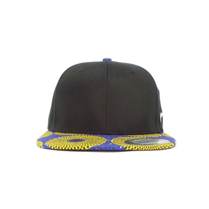 AFP Visor in "Yellow Blue" Ankara Cap